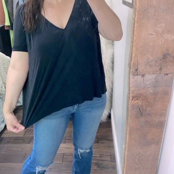 PIKO black bamboo blend black top size small - Picture 2 of 5